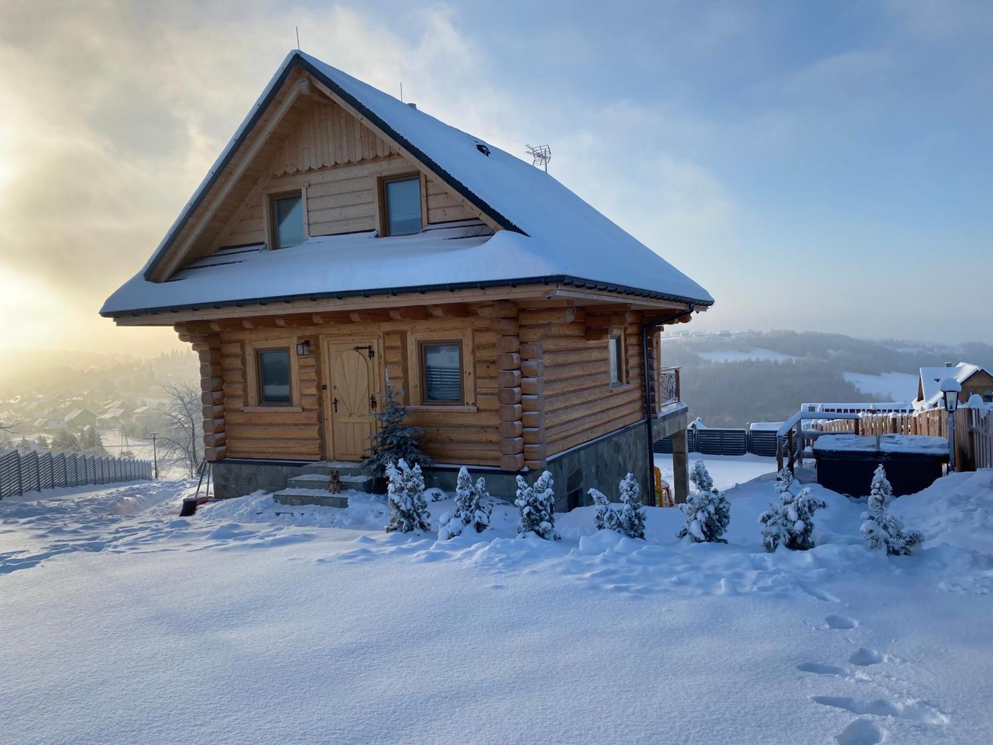 Zloty Gron Log Houses & Apartments Istebna Exteriér fotografie