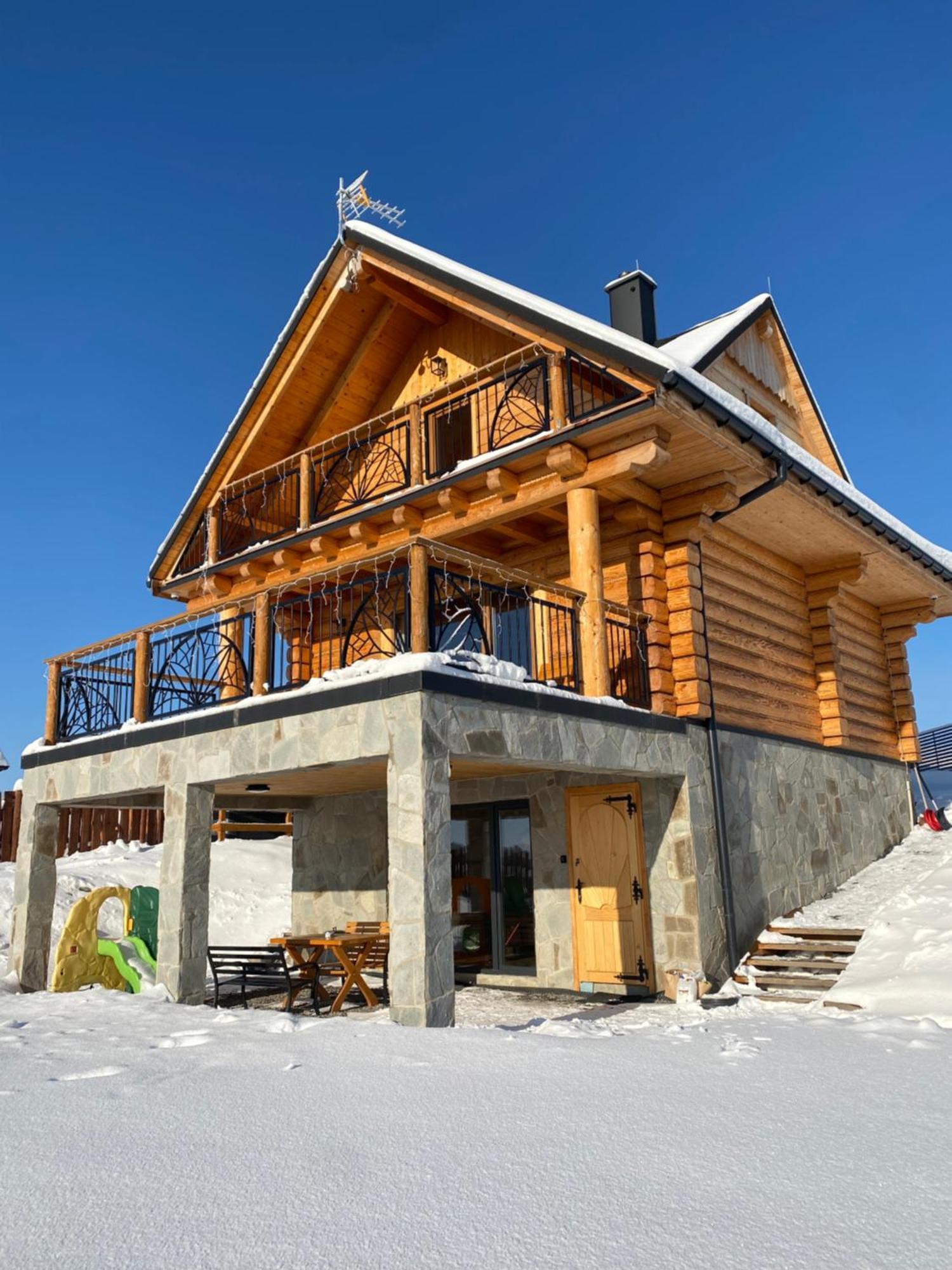 Zloty Gron Log Houses & Apartments Istebna Exteriér fotografie